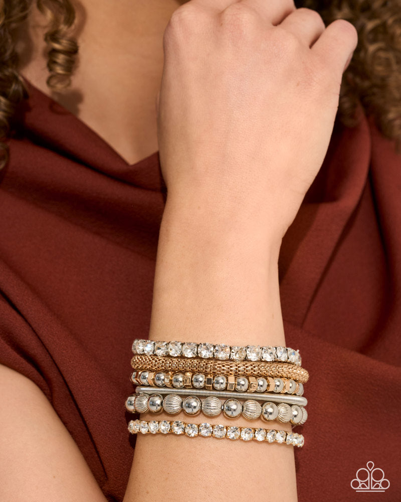 Festive Fashion Bracelet - Multi | Paparazzi Accessories image 3