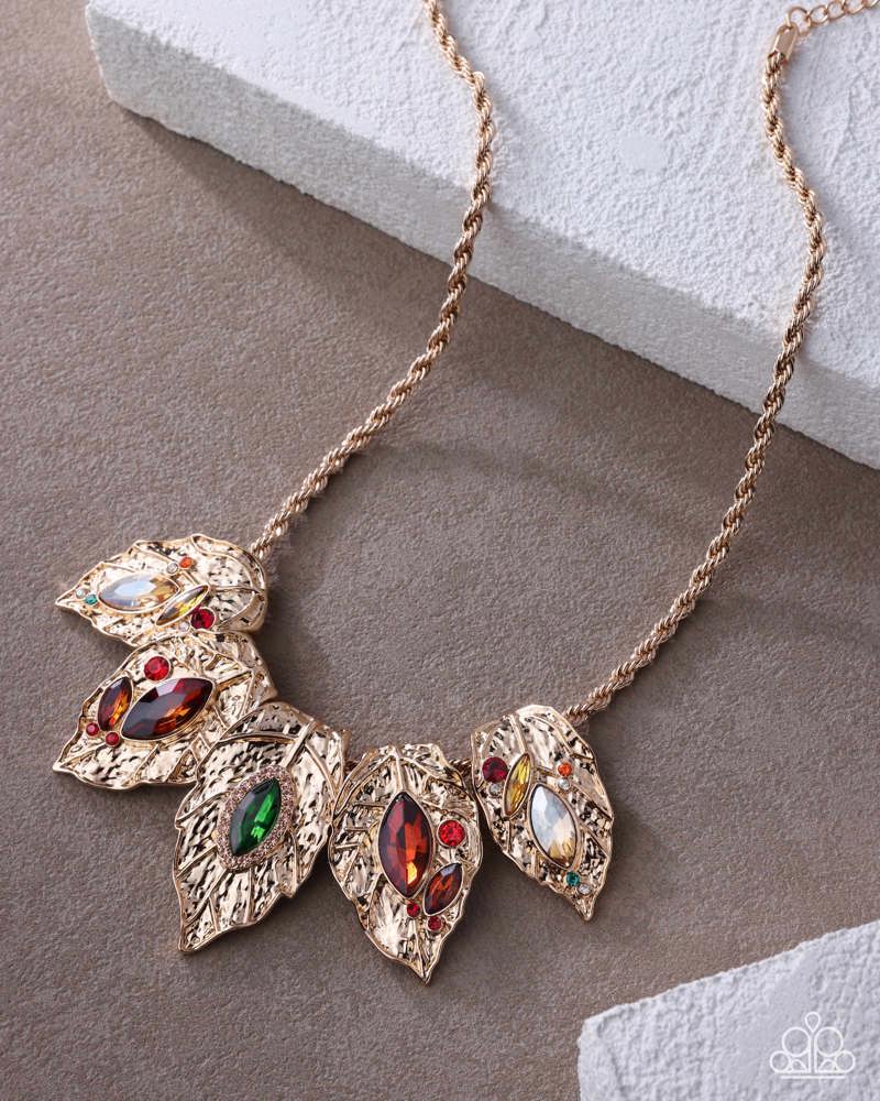 Autumnal Riot Necklace - Multi | Paparazzi Accessories