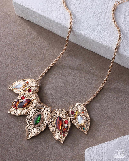 Autumnal Riot Necklace - Multi | Paparazzi Accessories