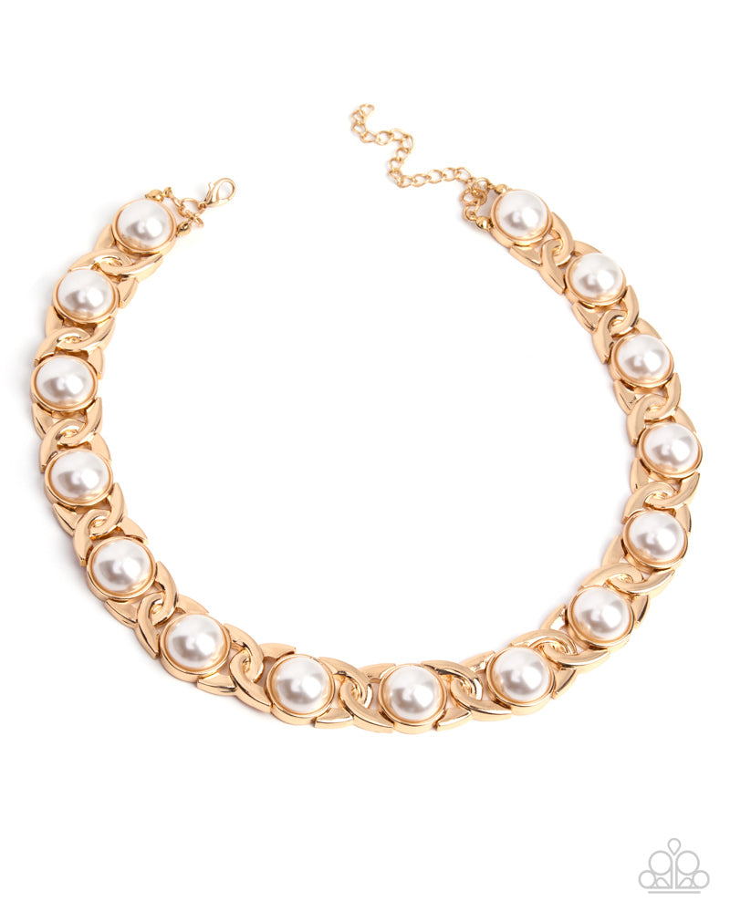 Poised Parade Necklace - Gold | Paparazzi Accessories image 2