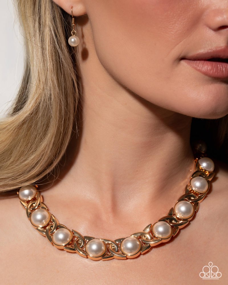 Poised Parade Necklace - Gold | Paparazzi Accessories image 3