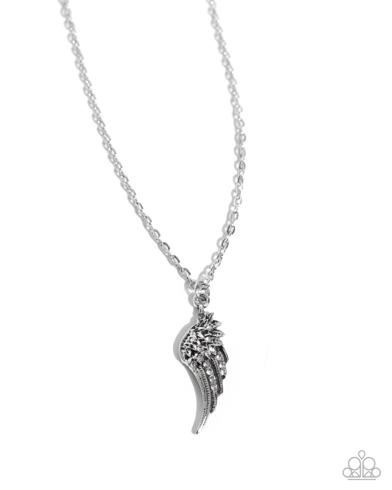 Notorious Nomad Necklace - White | Paparazzi Accessories image 2