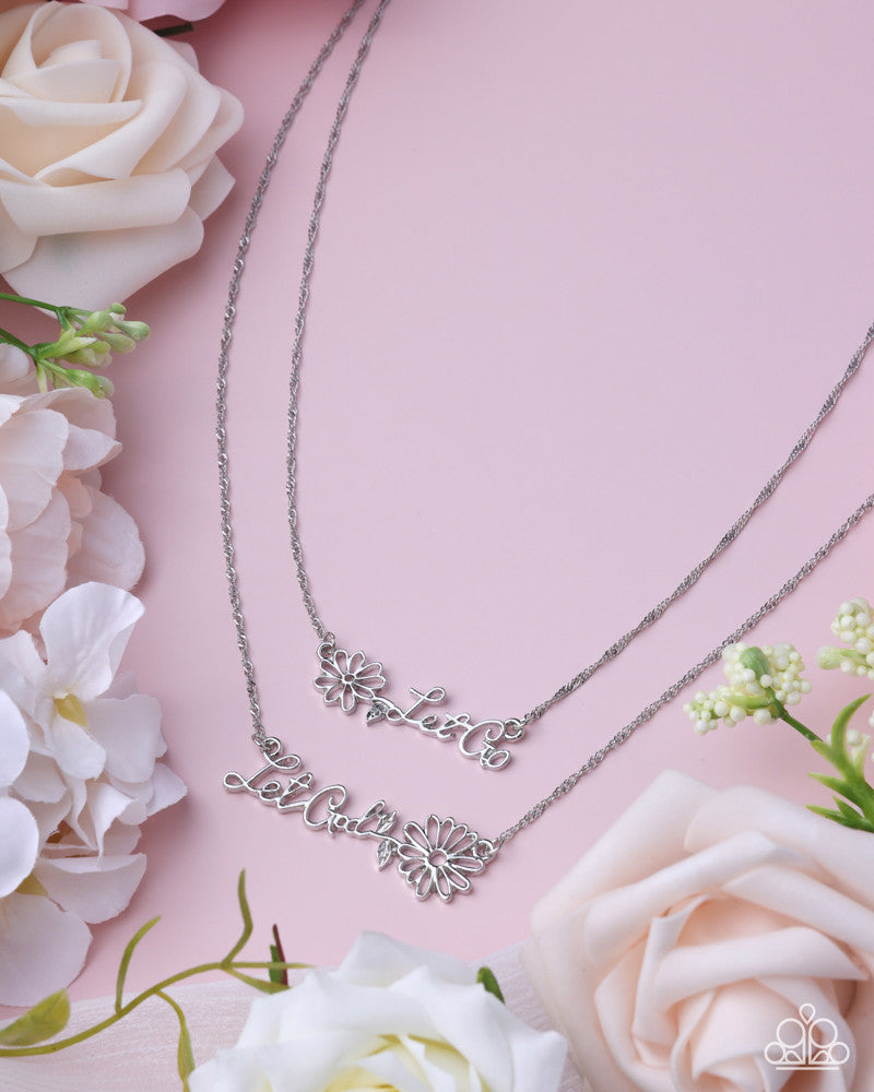 Guided by Grace Necklace - Silver | Paparazzi Accessories