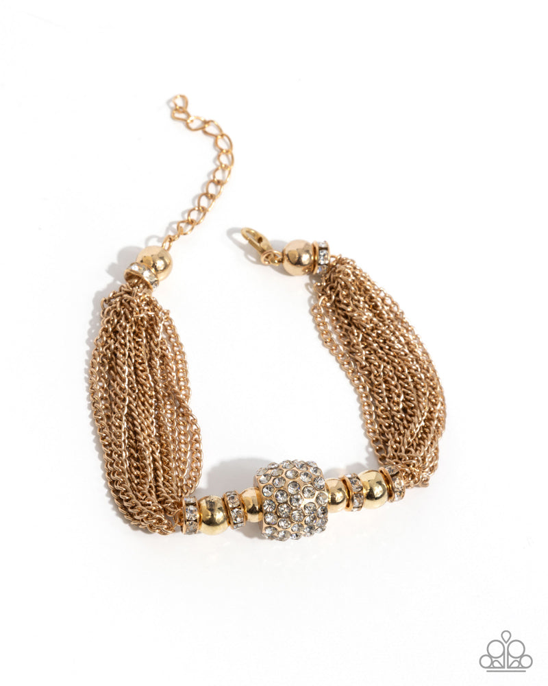 High-Handed Haute Bracelet - Gold | Paparazzi Accessories image 2