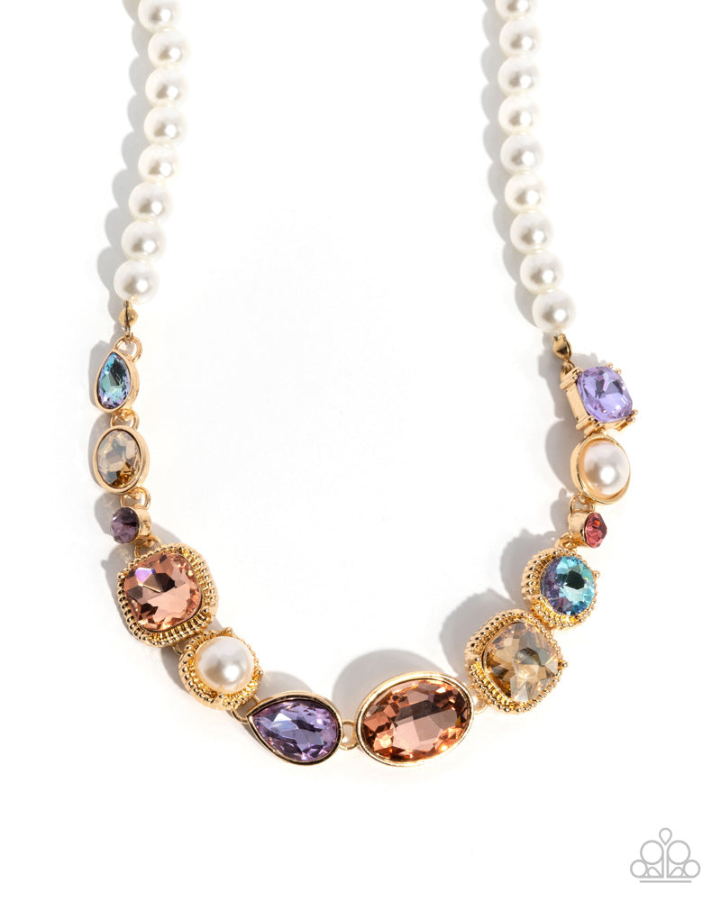 Adorably Antique Necklace - Multi | Paparazzi Accessories image 2