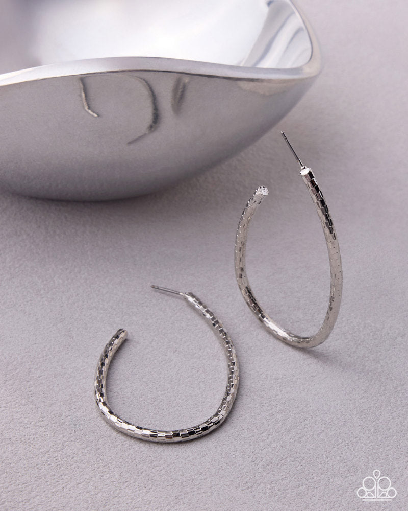 Tousled Twists Earrings - Silver | Paparazzi Accessories