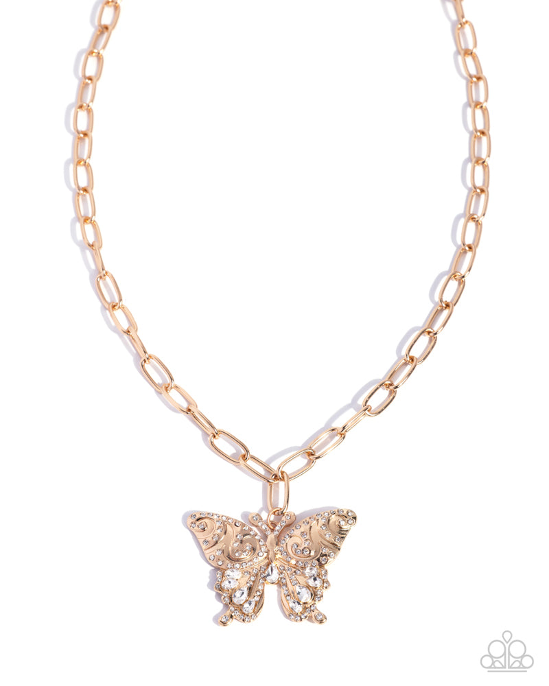 Aerial Ability Necklace - Gold | Paparazzi Accessories image 2