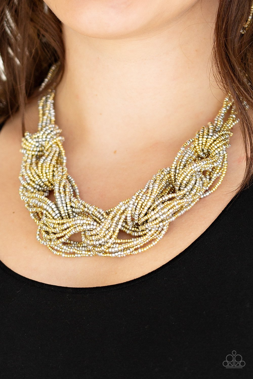 Paparazzi City Catwalk - Gold Necklace - Pusher P
