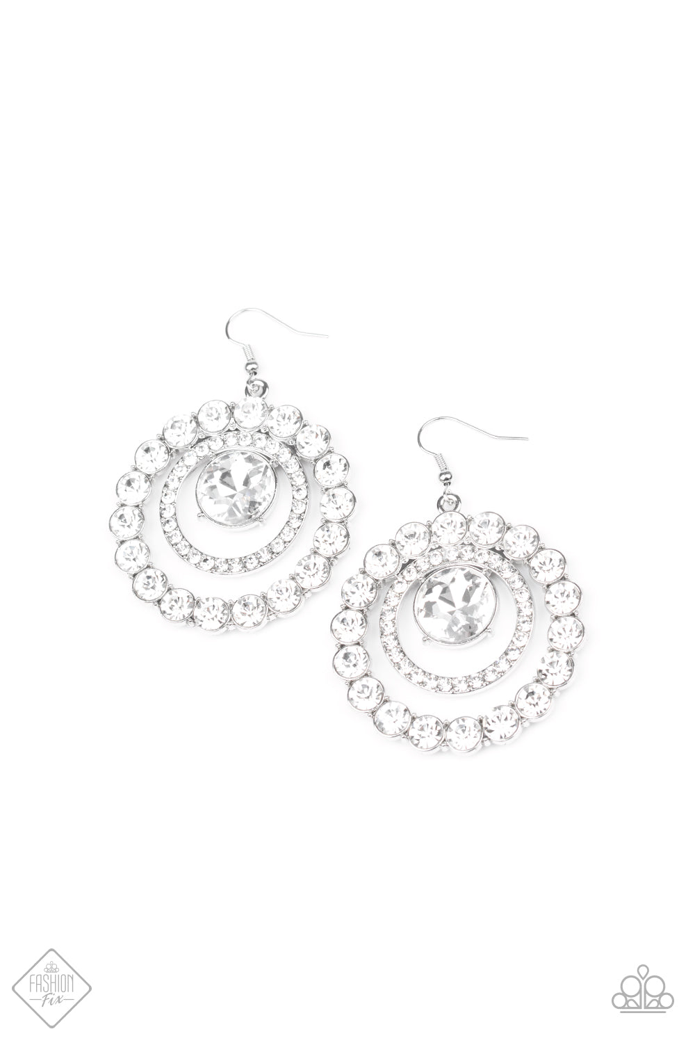Paparazzi Glitzy Gamble - White - May 2020 Fashion Fix - Pusher P