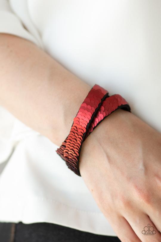 Paparazzi Under The SEQUINS - Brown Bracelet - Pusher P