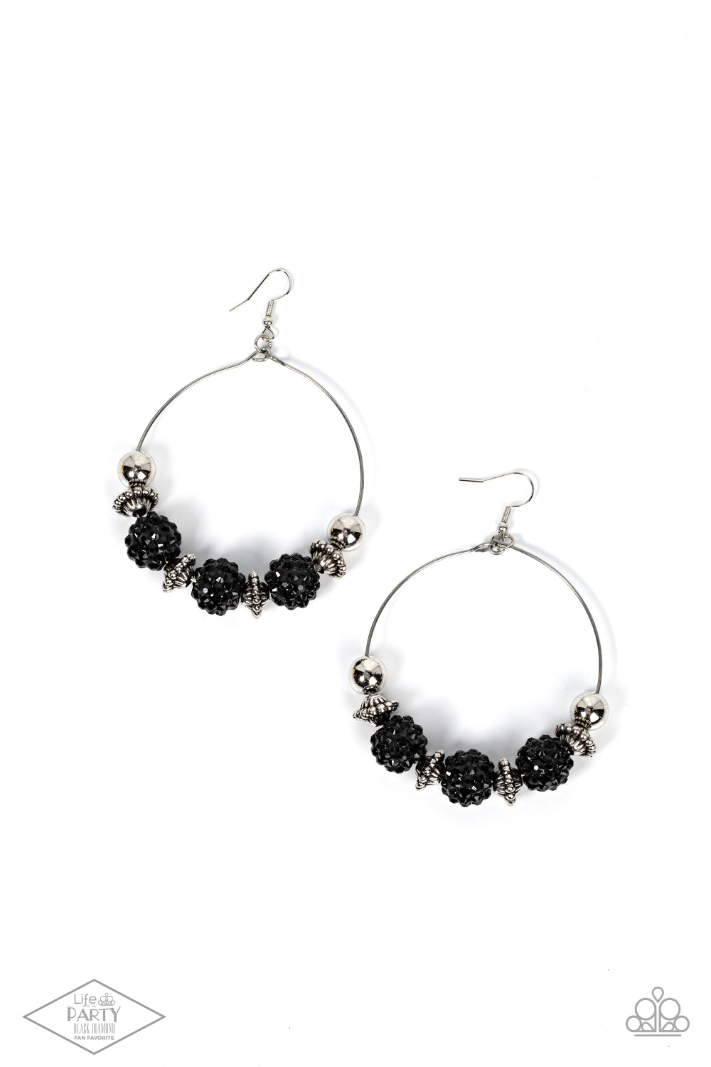 Paparazzi I Can Take a Compliment - Black Earrings - Pusher P