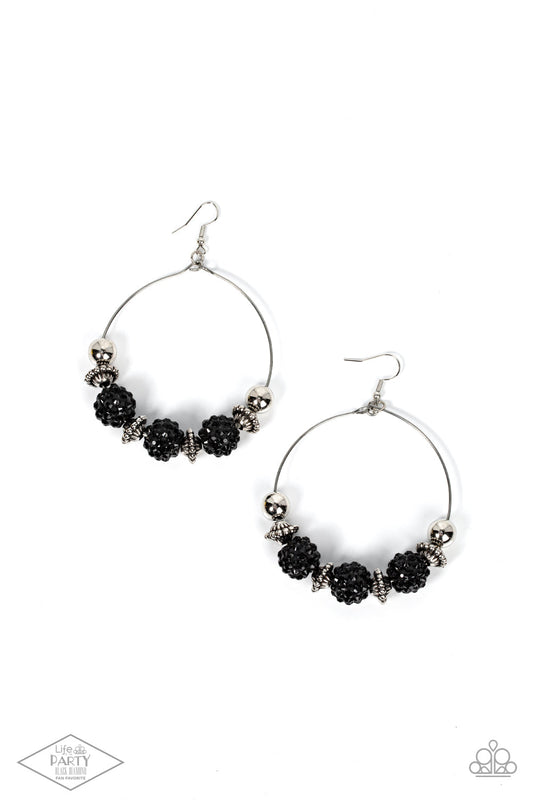 Paparazzi I Can Take a Compliment - Black Earrings - Pusher P