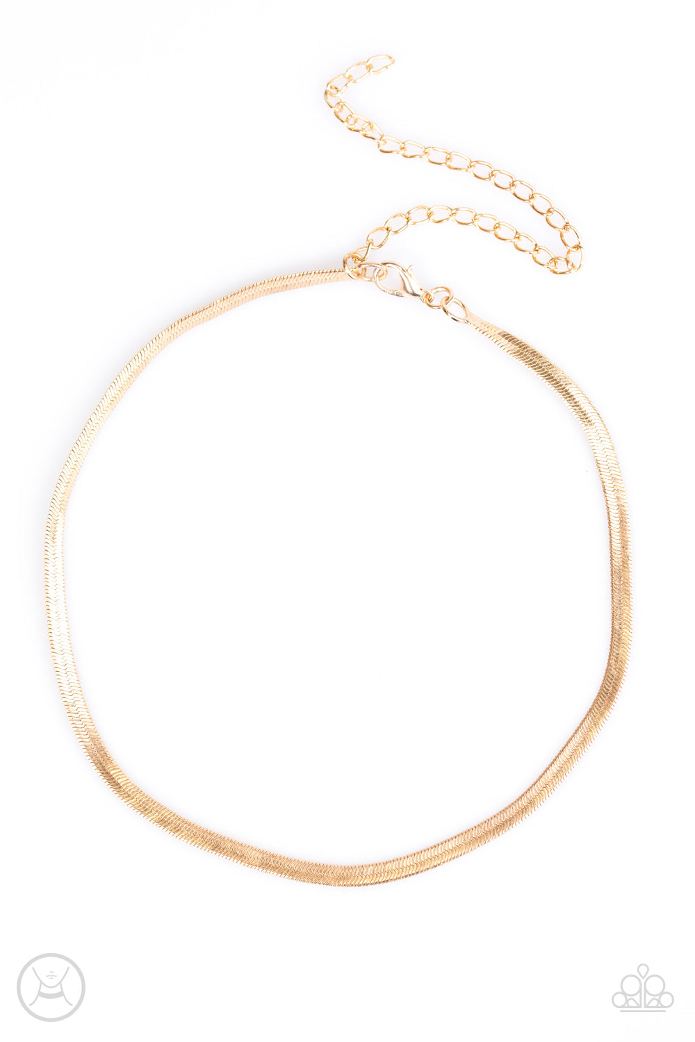 Paparazzi Serpentine Sheen - Gold Choker Necklace - Pusher P