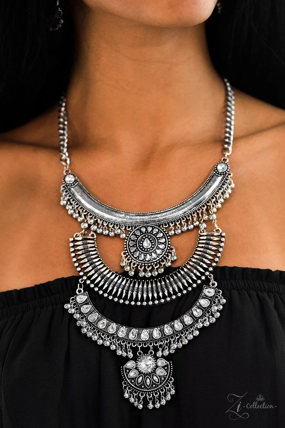 Paparazzi Legend Piece Necklace - Black Zi Collection | Paparazzi Accessories