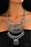 Paparazzi "Legend" Silver Necklace & Earring Set Zi Collection | Paparazzi Accessories