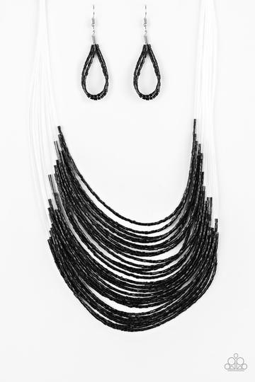 Paparazzi Catwalk Queen - Black Necklace - Pusher P