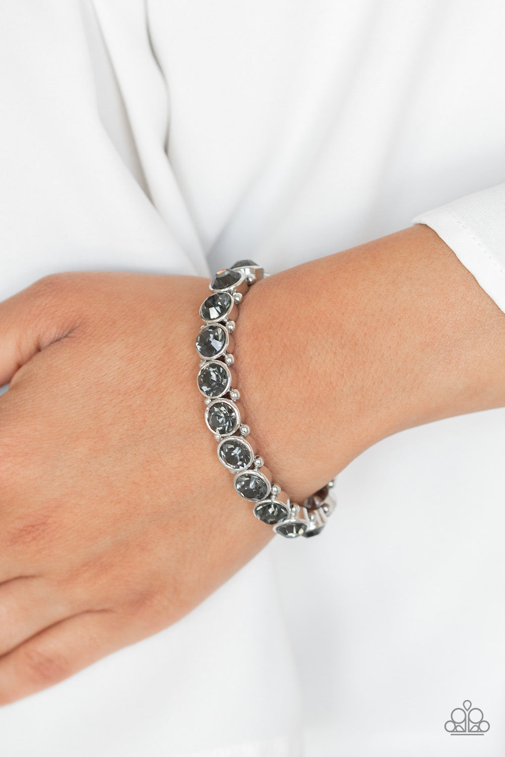 Paparazzi Sugar-Coated Sparkle - Silver - Pusher P