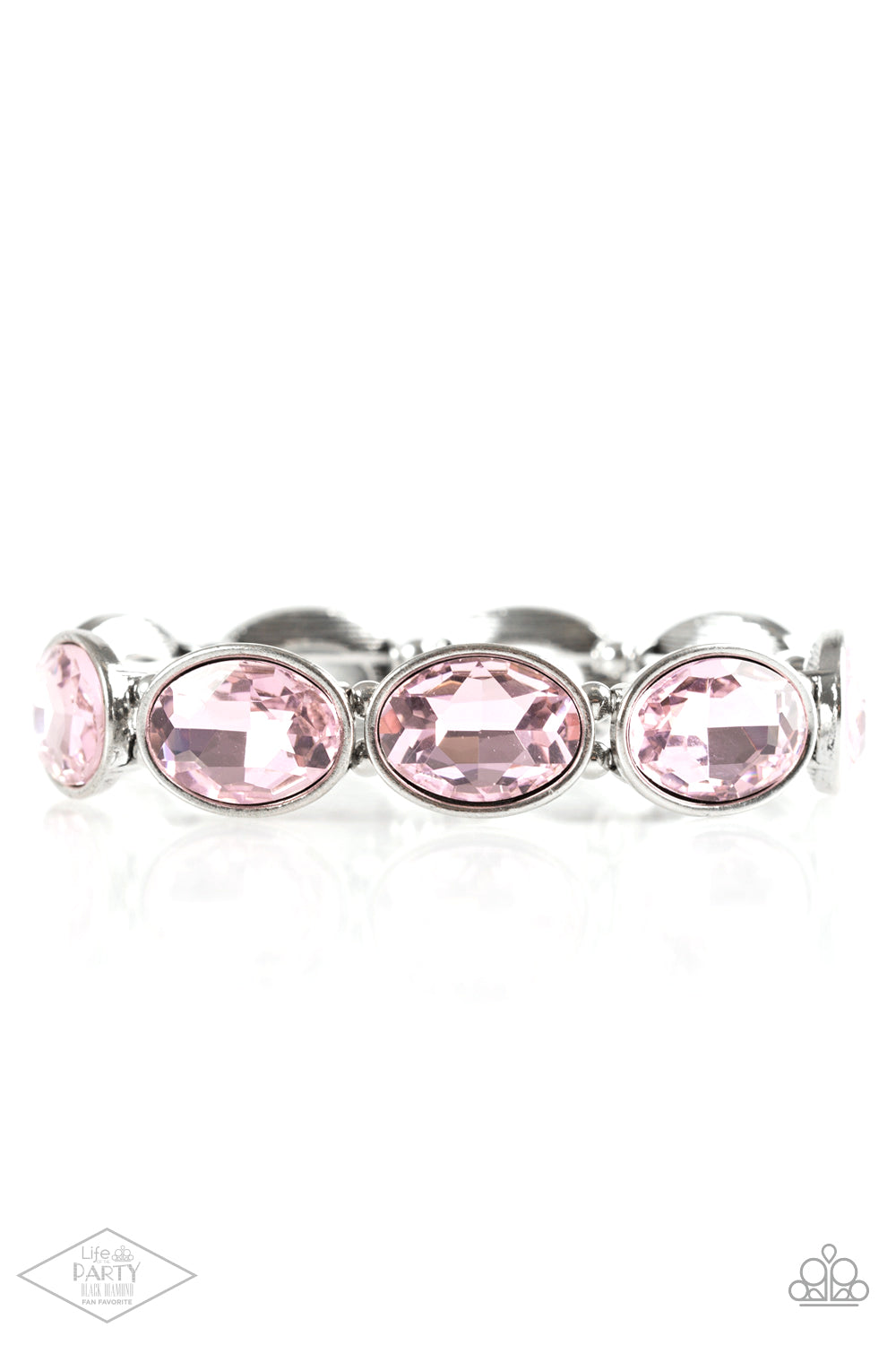 Paparazzi DIVA In Disguise - Pink Bracelet - Life of the Party Black Diamond - Pusher P