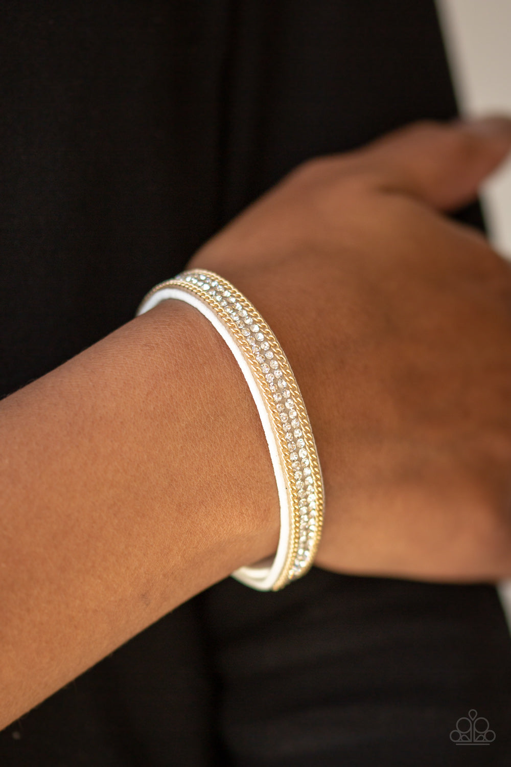 Paparazzi Babe Bling - Gold Bracelet - Pusher P - Paparazzi jewelry images