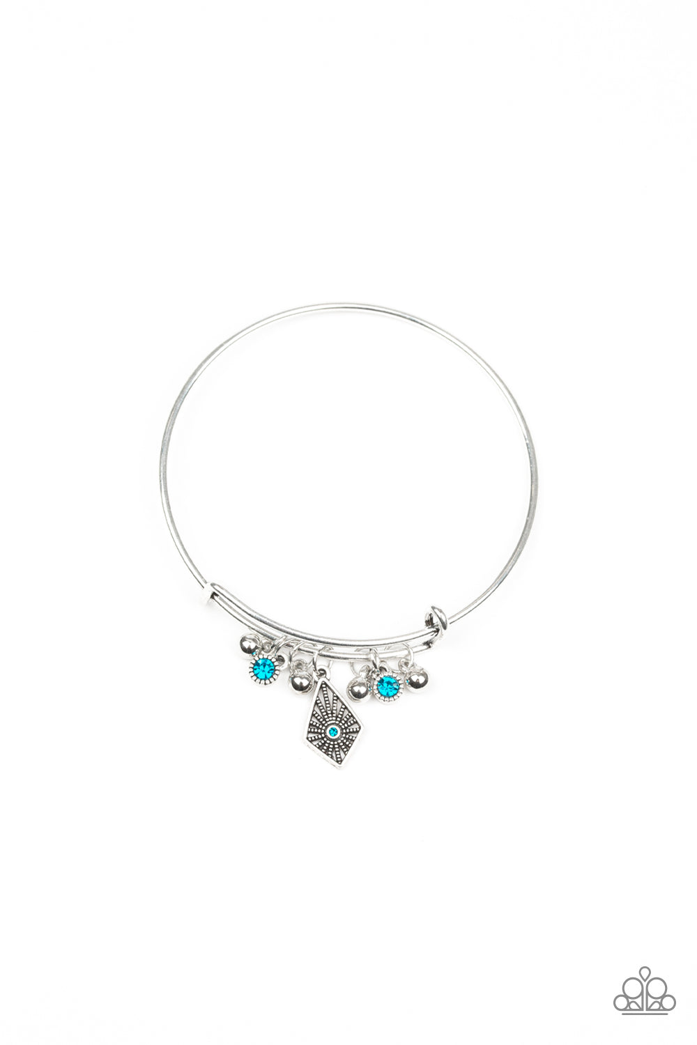 Paparazzi Treasure Charms - Blue Bracelet - Pusher P