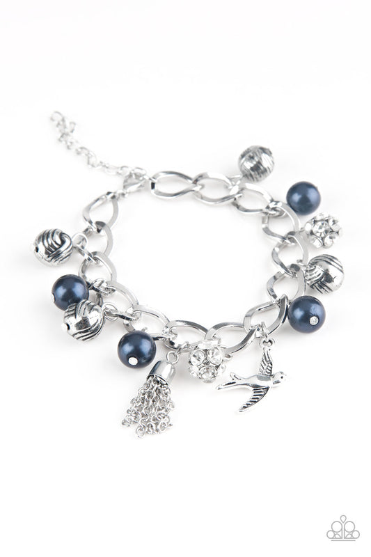 Copy of Paparazzi Lady Love Dove - Blue Pearls Bracelet - Pusher P