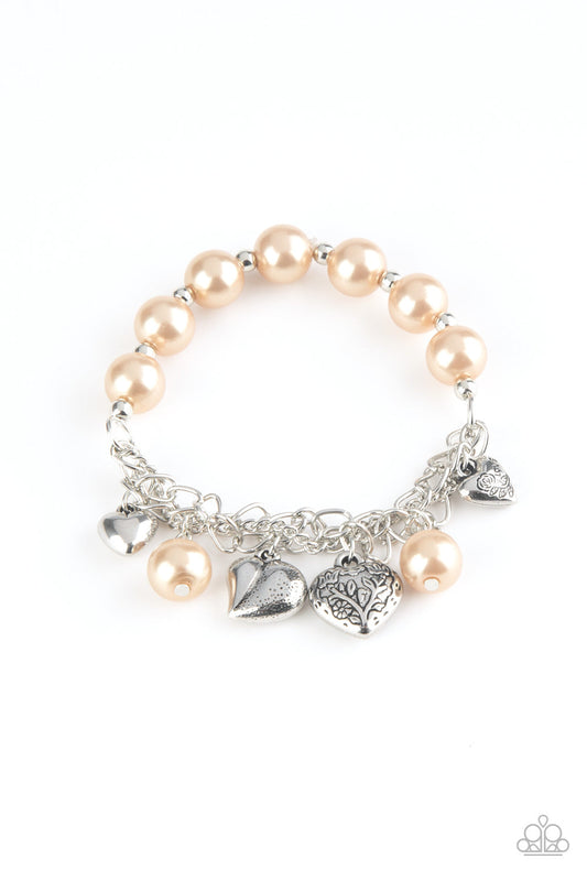 Paparazzi More Amour - Brown Bracelet - Paparazzi jewelry images