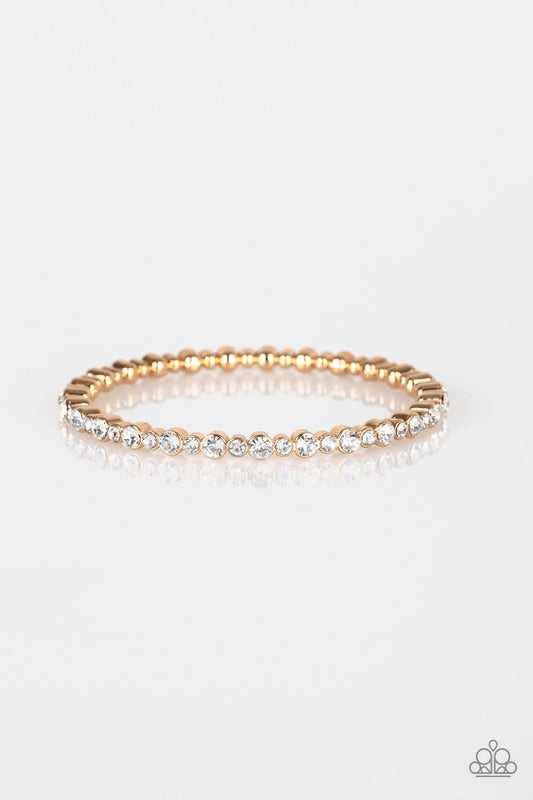 Paparazzi Seven Figure Fabulous - Gold Bracelet