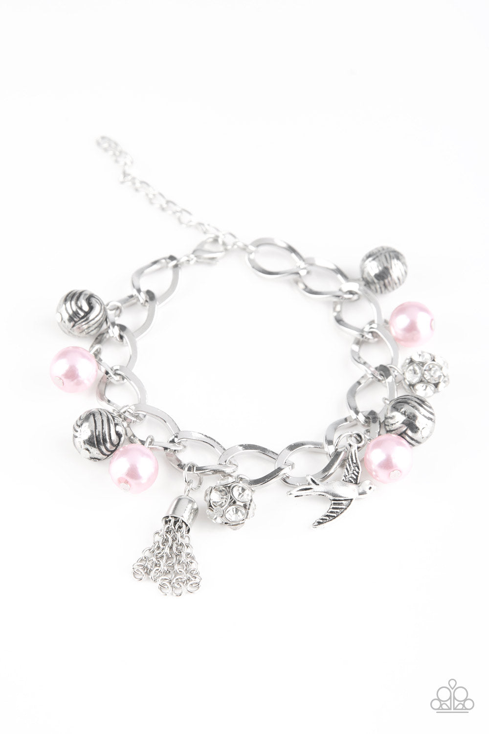 Paparazzi Lady Love Dove - Pink Pearls Bracelet - Pusher P