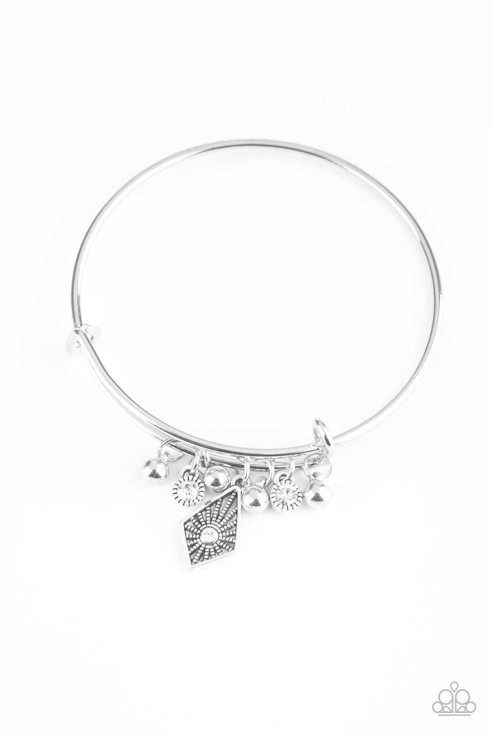 Paparazzi Treasure Charms - White Bracelet - Pusher P