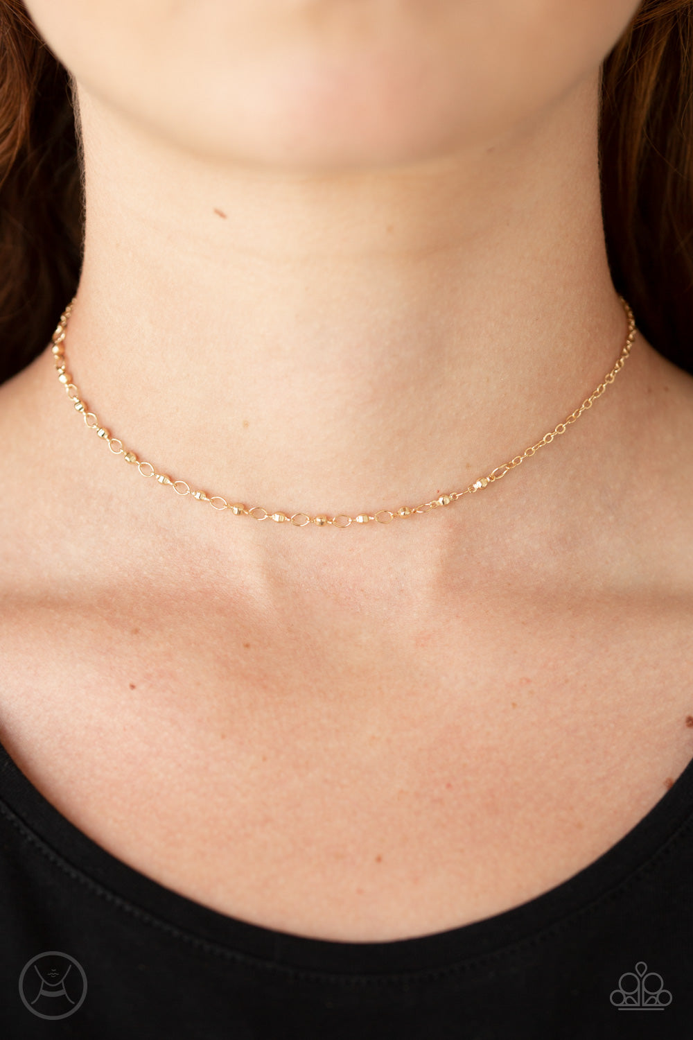 Paparazzi Take A Risk - Gold Choker - Pusher P