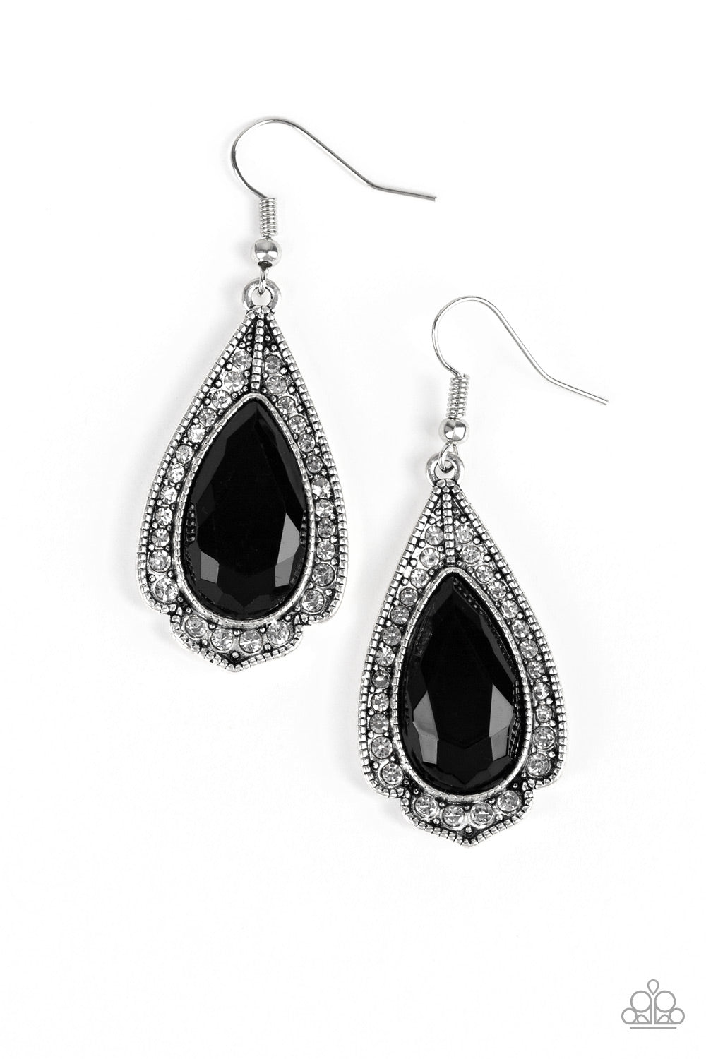 Paparazzi Superstar Stardom - Black Earrings - Pusher P