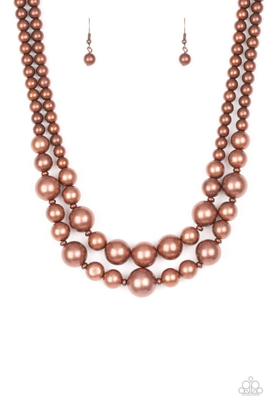 Paparazzi I Double Dare You - Copper Necklace - Pusher P