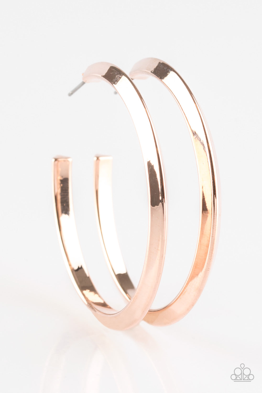 Paparazzi Some Like It HAUTE - Rose Gold Hoop Earrings - Pusher P