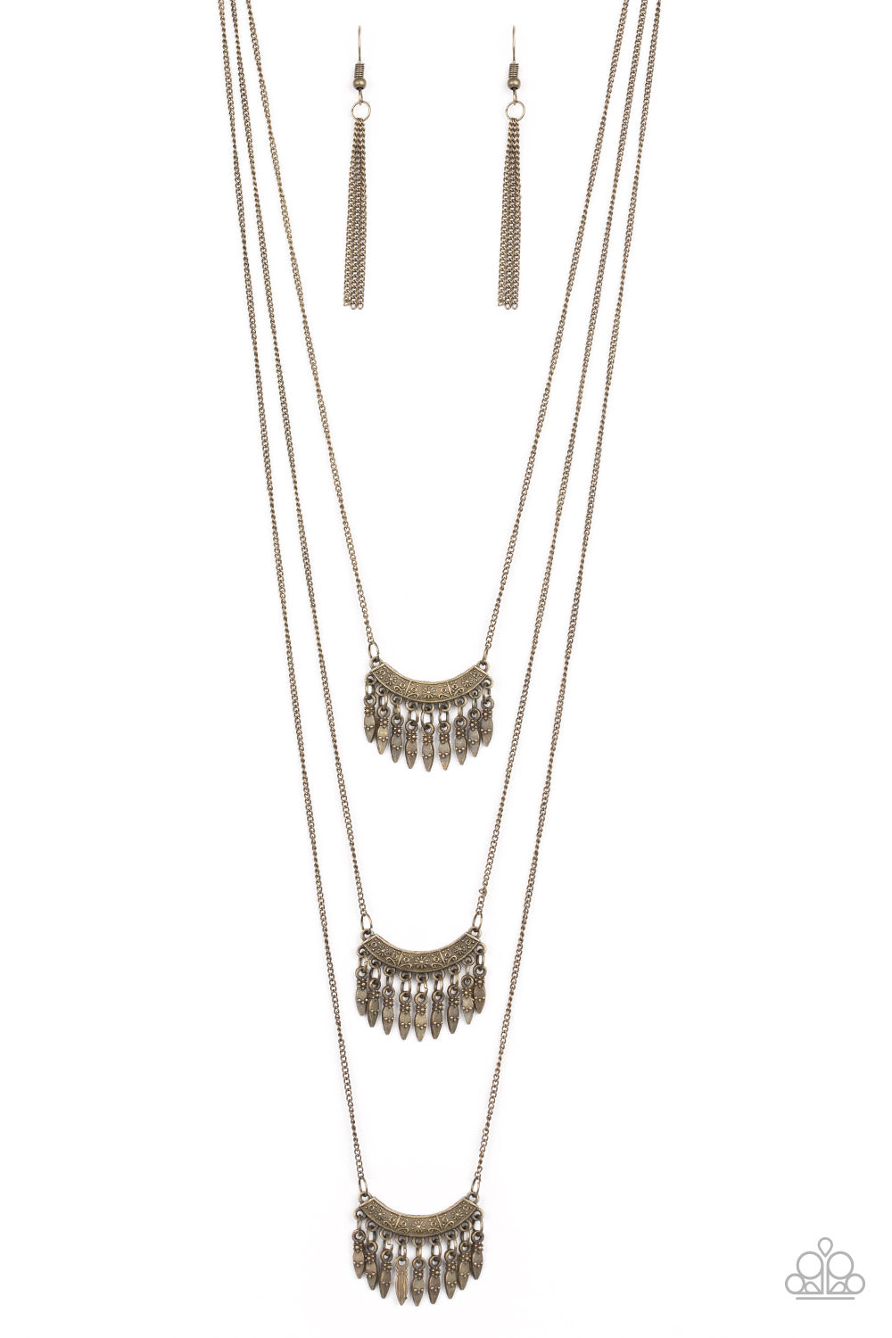Paparazzi Seasonal Charm - Brass Necklace - Pusher P