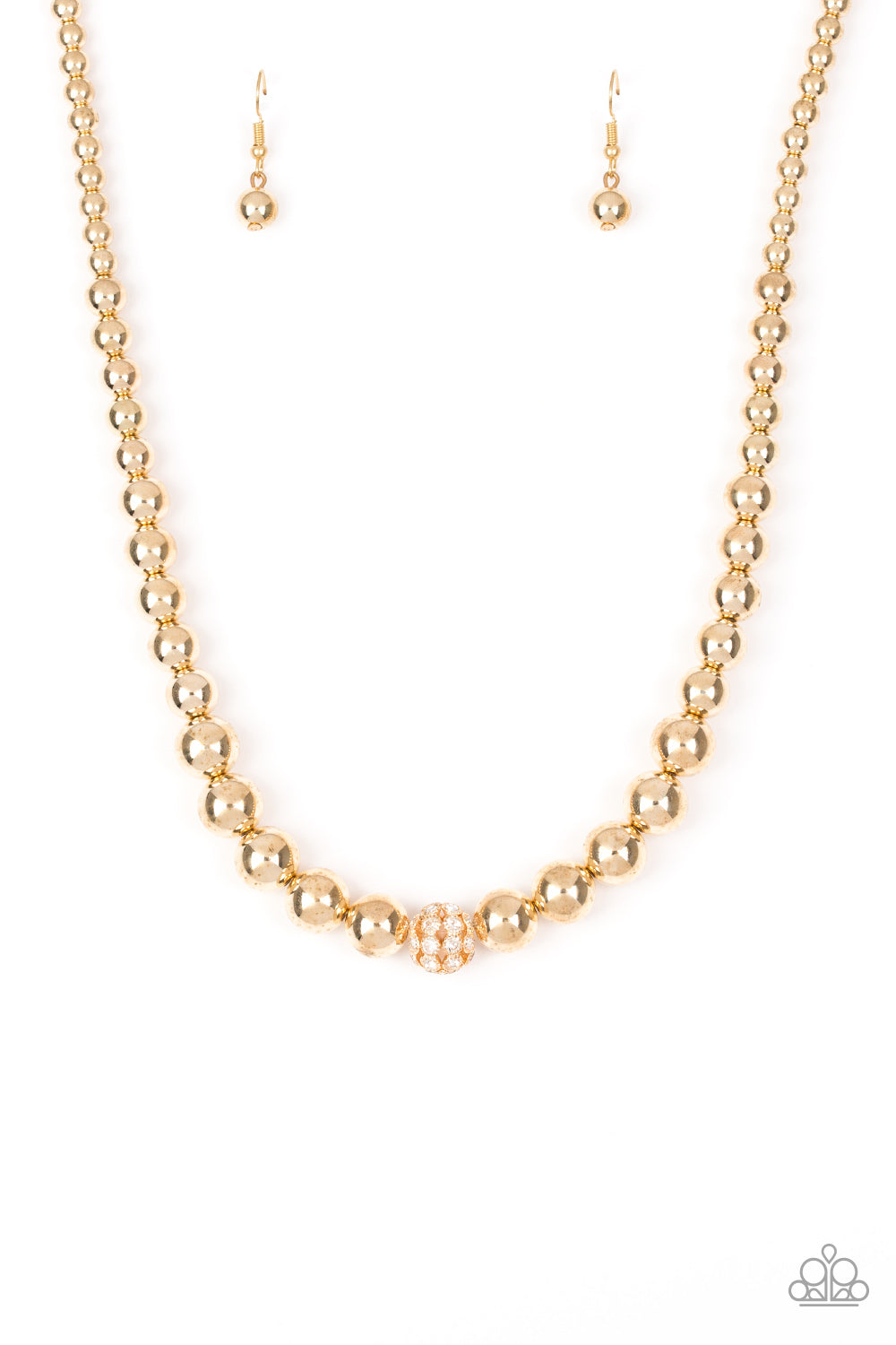Paparazzi High-Stakes FAME - Gold Necklace - Pusher P