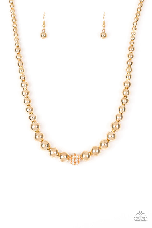 Paparazzi High-Stakes FAME - Gold Necklace - Pusher P