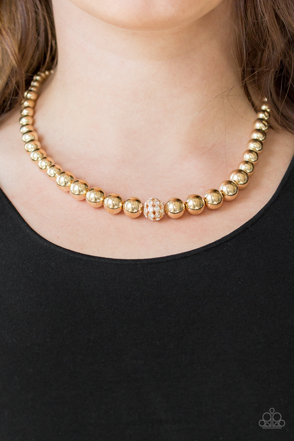Paparazzi High-Stakes FAME - Gold Necklace - Pusher P