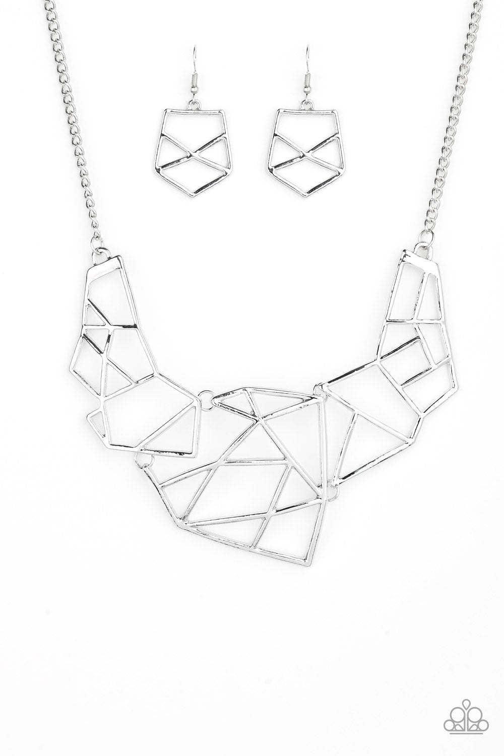 Paparazzi World Shattering - Silver Necklace - Pusher P