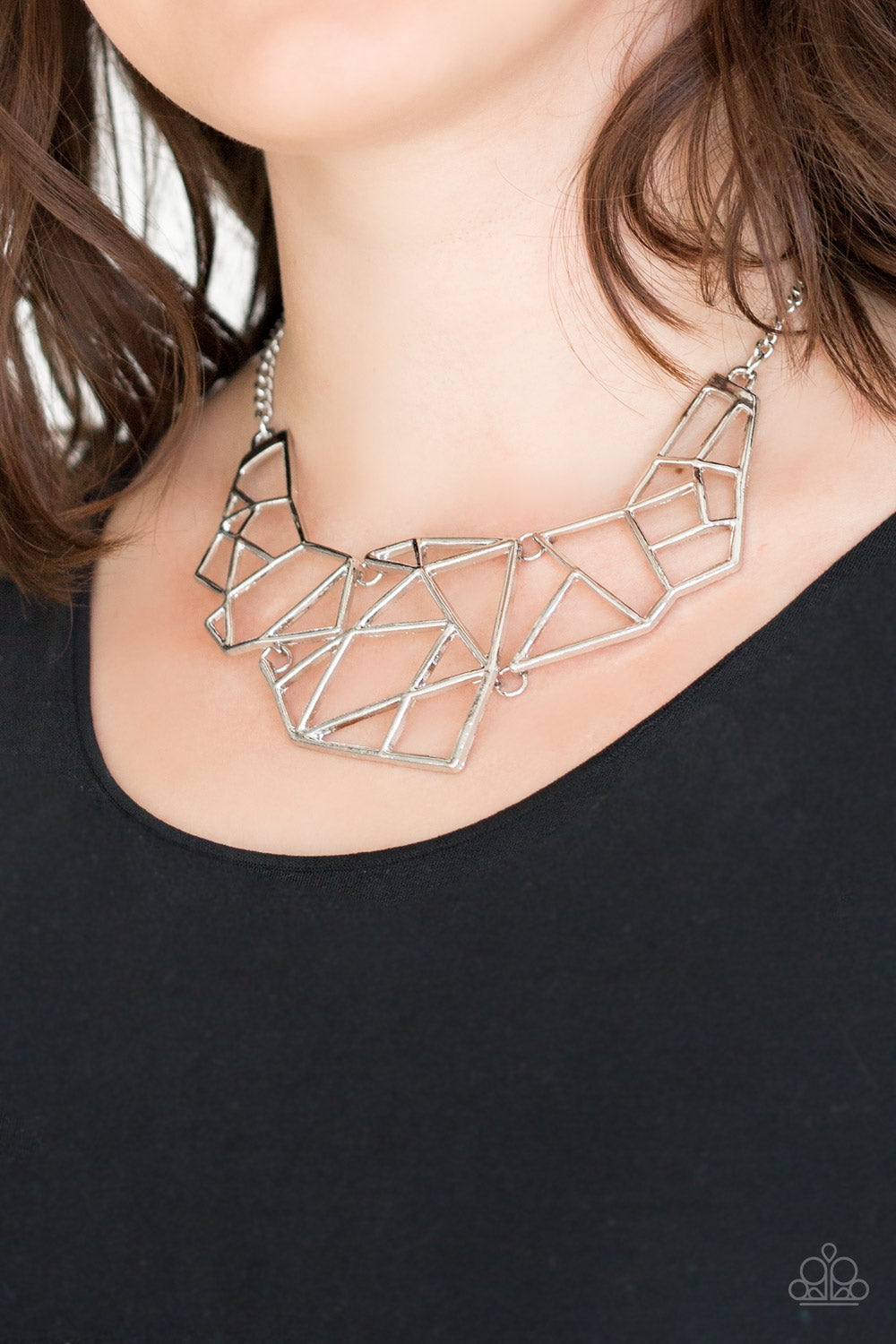 Paparazzi World Shattering - Silver Necklace - Pusher P