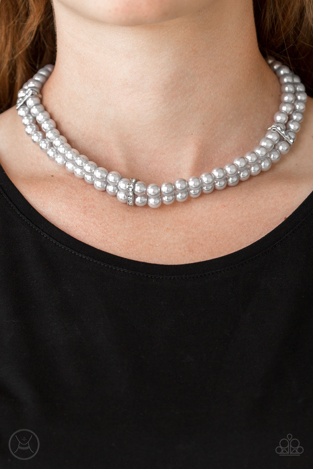 Paparazzi Put On Your Party Dress - Silver Choker Necklace - Pusher P