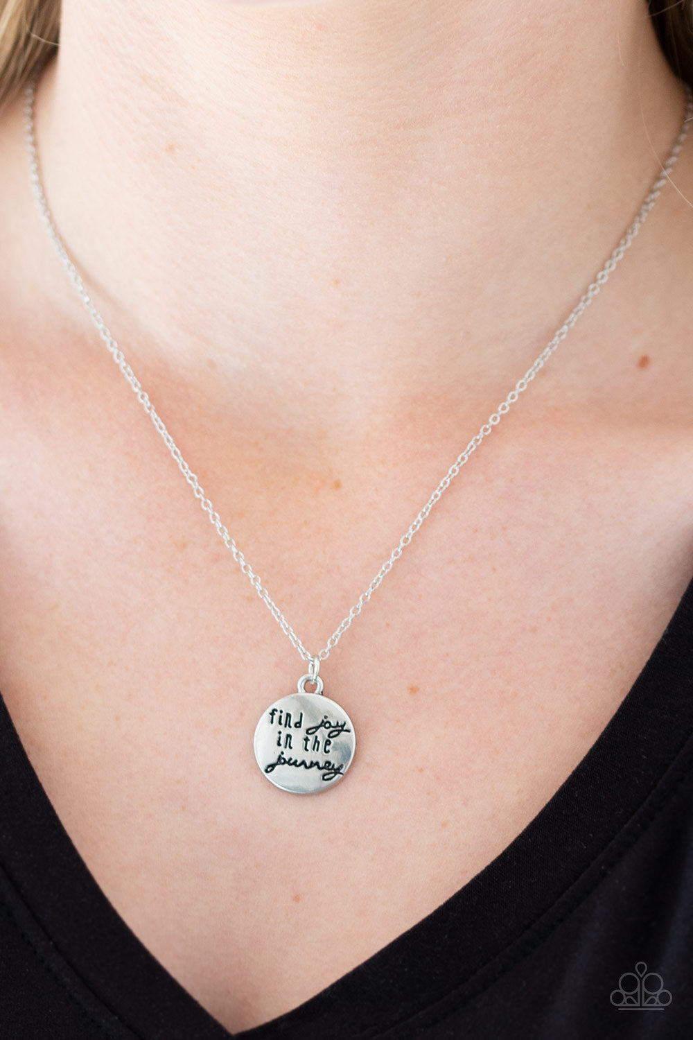 Paparazzi Find Joy - Silver Necklace - Pusher P