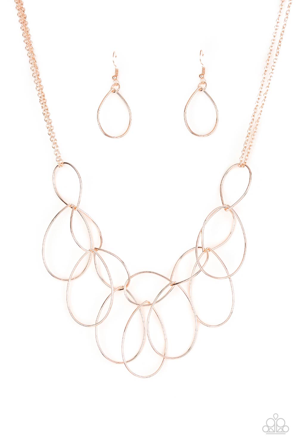 Paparazzi Top-TEAR Fashion - Rose Gold Necklace - Pusher P