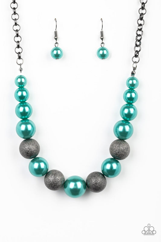 Paparazzi Color Me CEO - Green Necklace - Pusher P