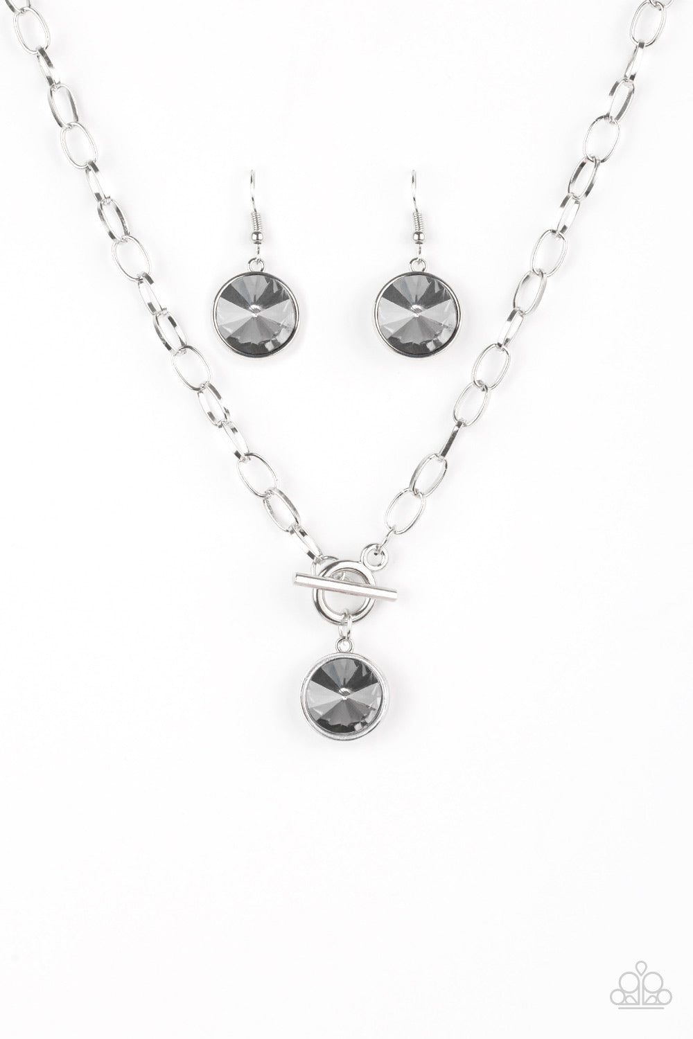 Paparazzi She Sparkles On - Silver Necklace - Pusher P