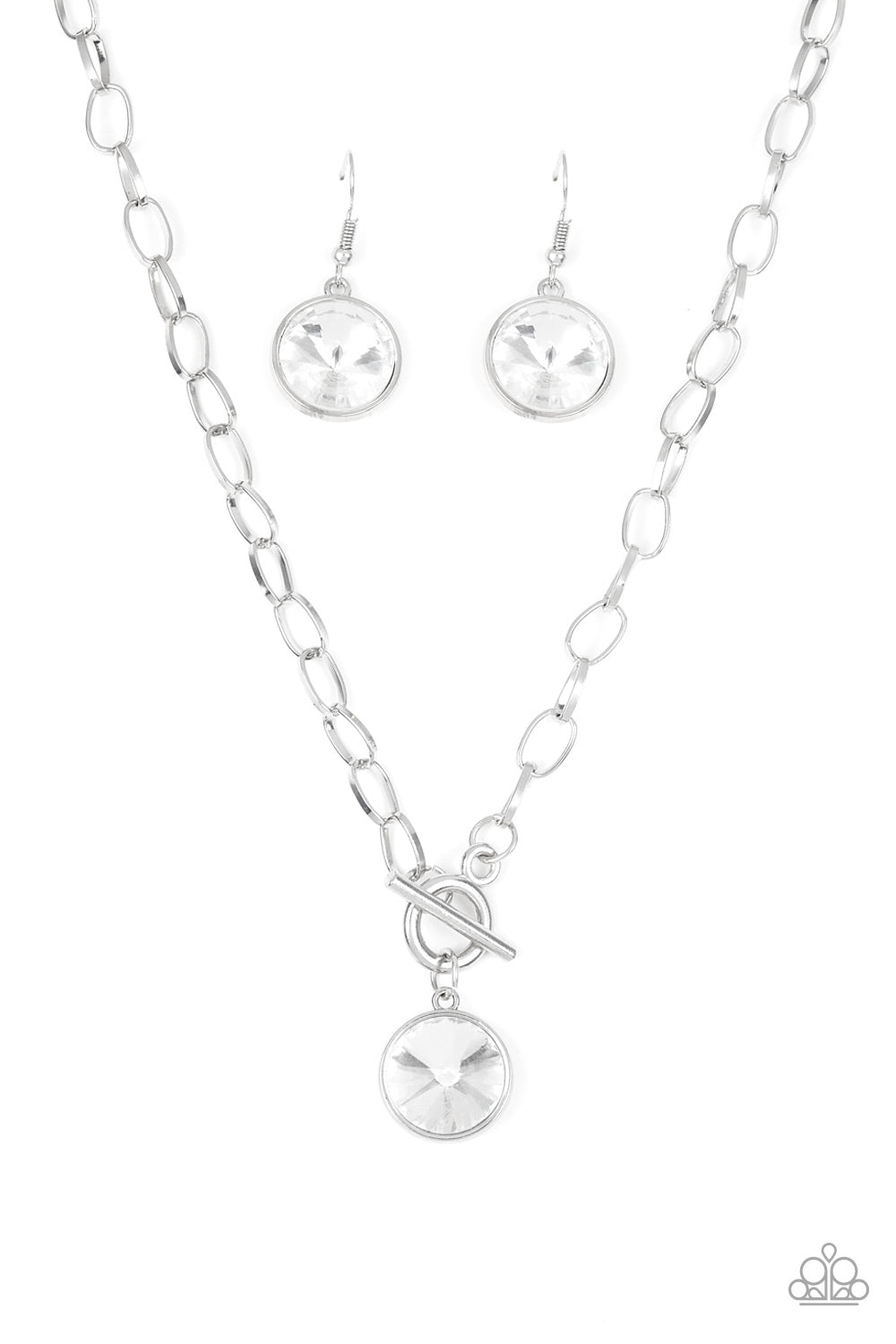 Paparazzi She Sparkles On - White Necklace - Pusher P