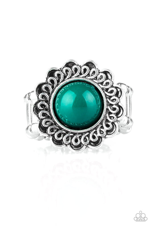 Paparazzi Garden Stroll - Green Earrings - Pusher P