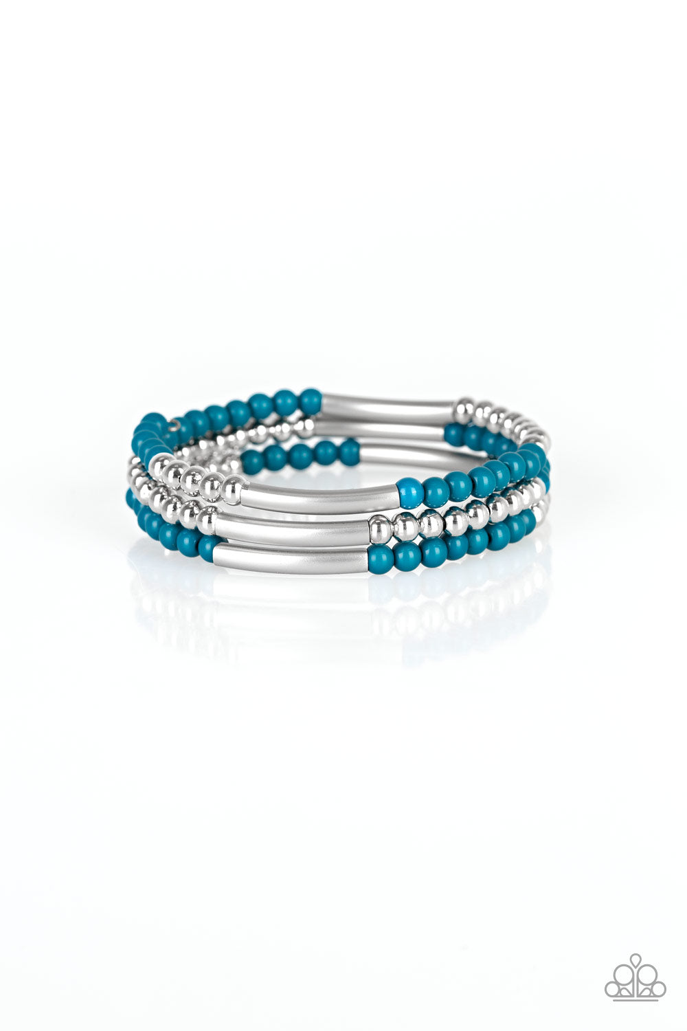 Paparazzi Tourist Trap - Blue Bracelet - Pusher P