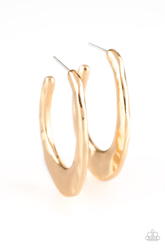 Paparazzi HOOP Me Up - Gold Hoop Earrings - Pusher P