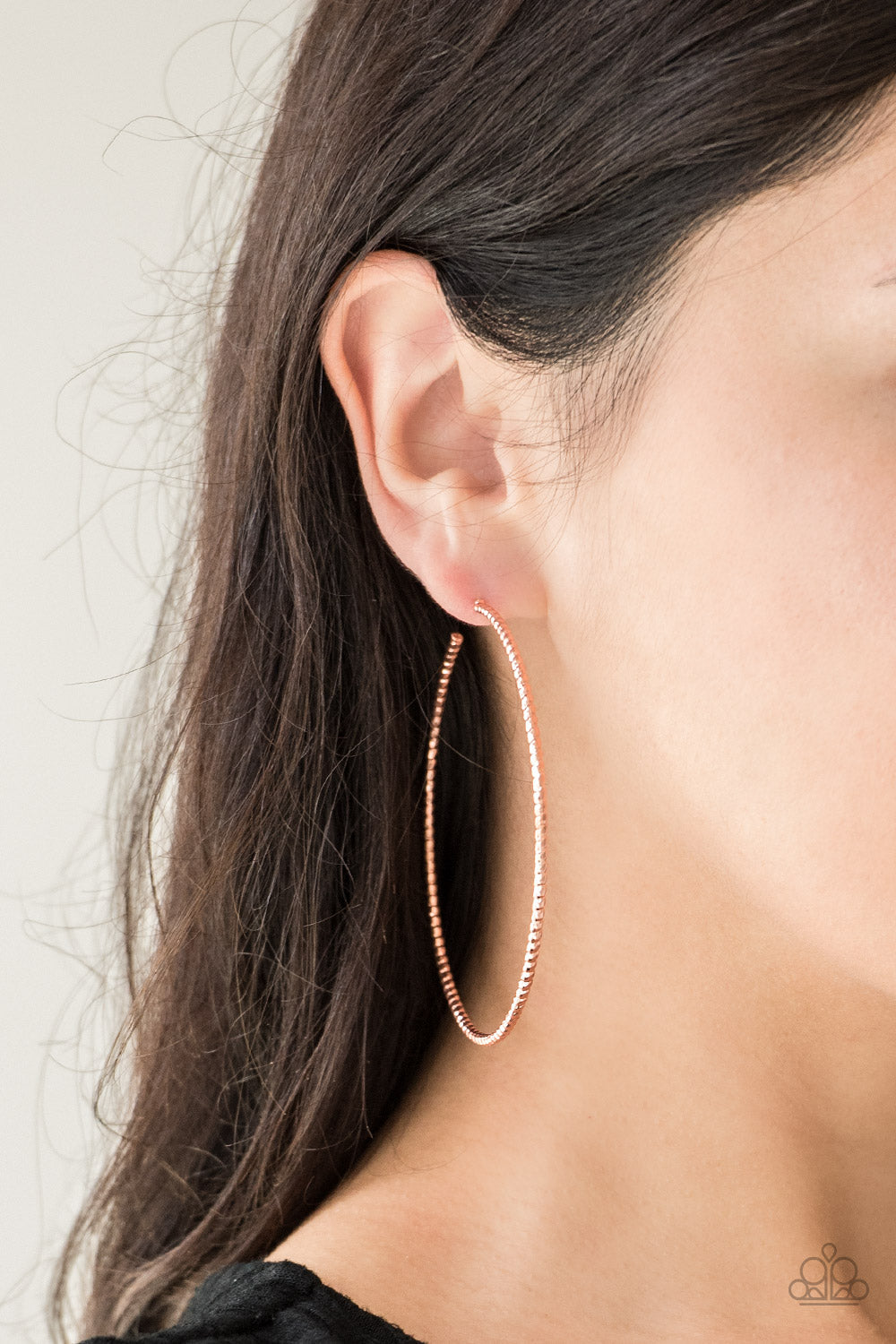 Paparazzi Hooked On Hoops - Cooper Earrings - Pusher P