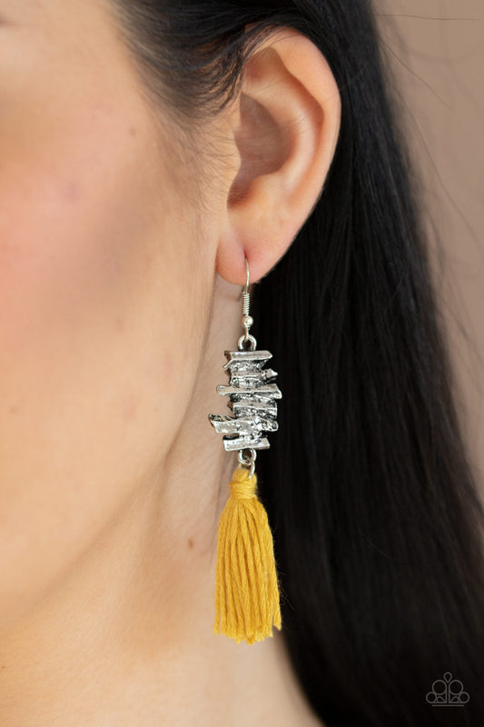 Paparazzi Tiki Tassel - Yellow - Pusher P
